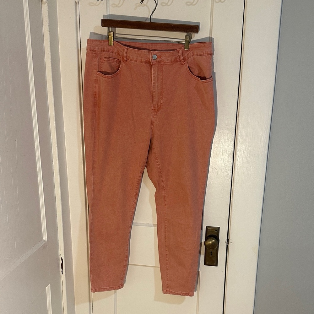 SHEIN Coral Ankle Jeans